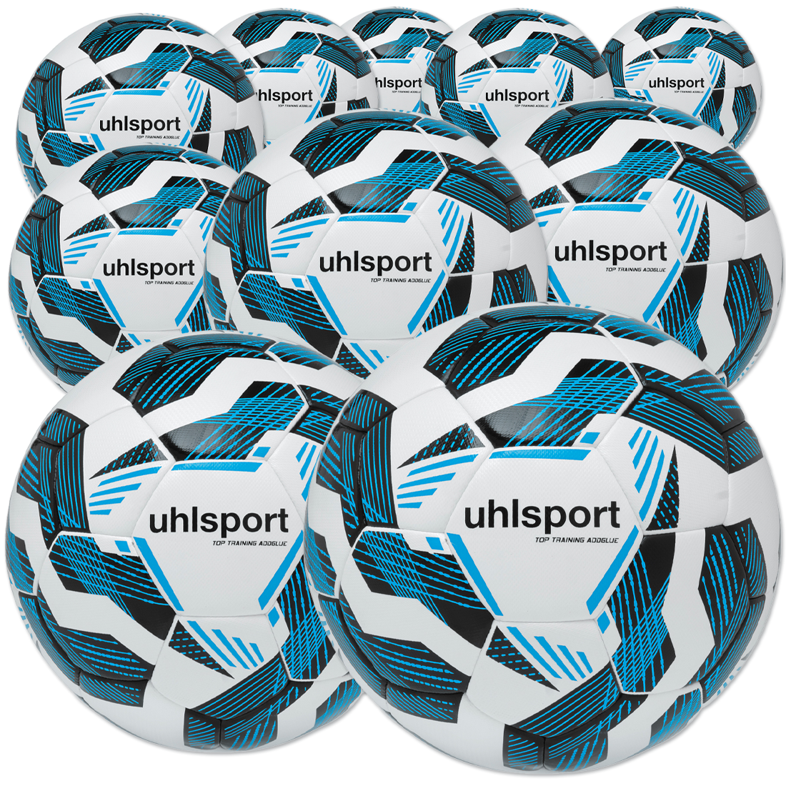 10 Stck. Uhlsport Top Training Addglue Fairtrade Trainingsball im Ballpaket