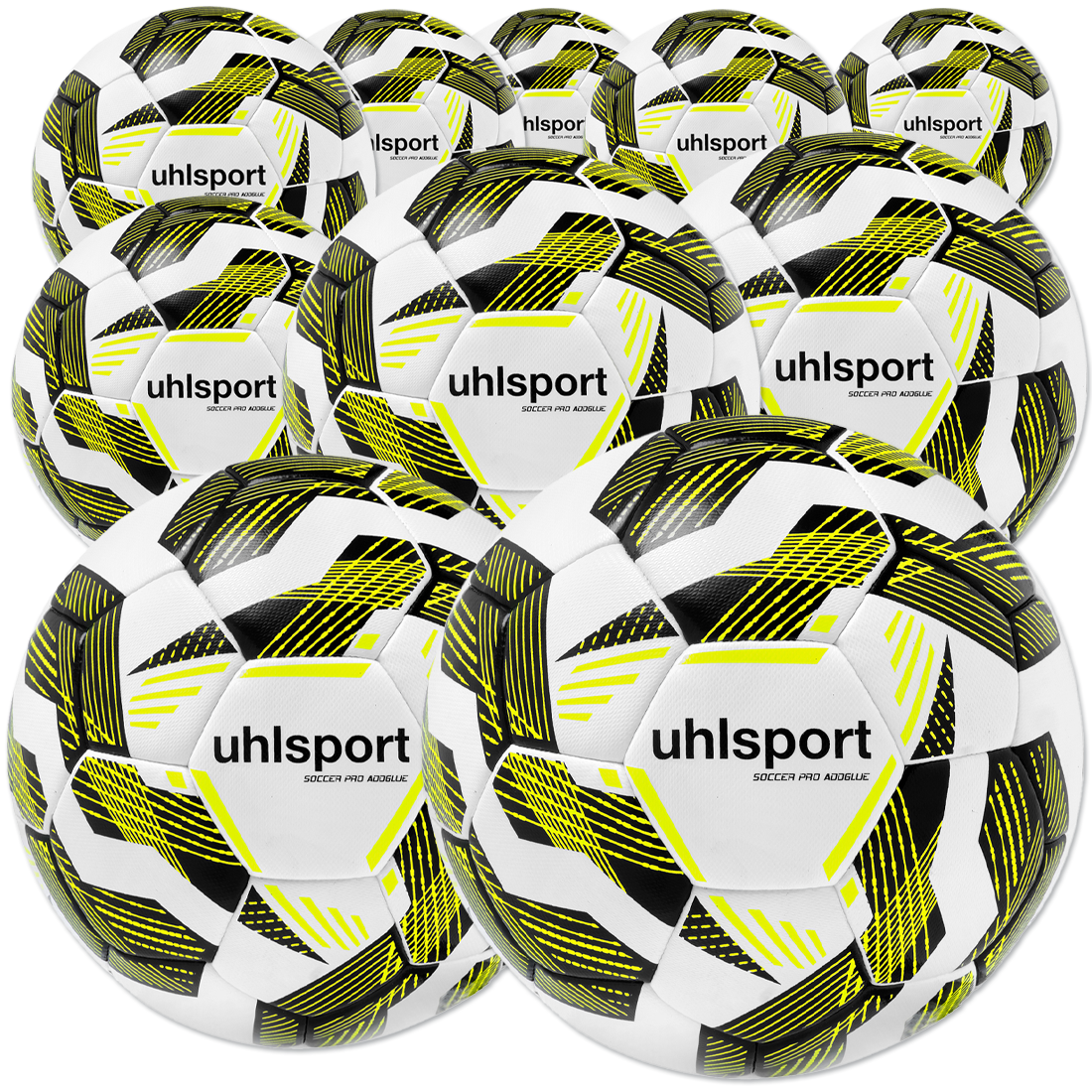 10 Stck. Uhlsport Soccer Pro Addglue Trainingsball im Ballpaket