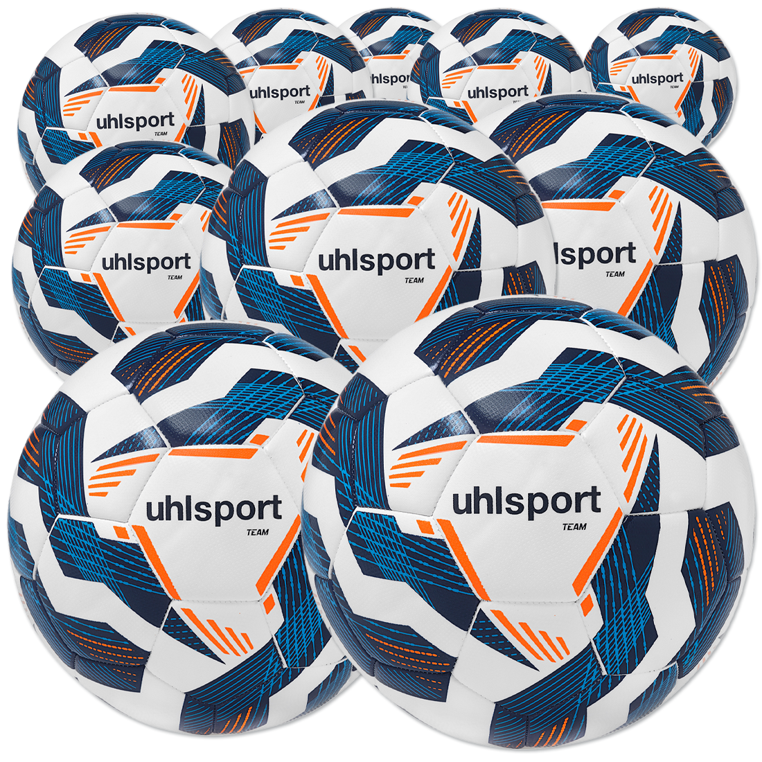 10 Stck. Uhlsport Team Gr. 5 im Ballpaket